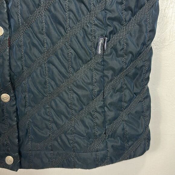 Faconnable Women’s Quilted Vest Casual Style In Navy Blue Size M - Picture 2 of 9